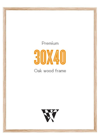 The Wooden Frame – 30x40 - WeDoArt Shop - Grafiske plakater og billedrammer i høj kvalitet